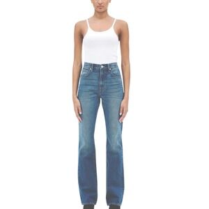 SLVRLAKE Premium Denim 100% Cotton Jade Boot Cut Leg Jeans In Endless Highway 29